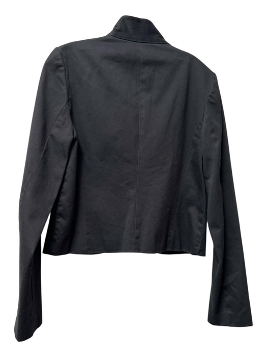 Kenneth Cole Size 10 Black & Amber Cotton Button Down High Collar Jacket Black & Amber / 10