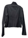 Kenneth Cole Size 10 Black & Amber Cotton Button Down High Collar Jacket Black & Amber / 10