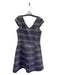 Lilly Pulitzer Size 8 navy & gold Nylon Blend V Neck Sleeveless Back Zip Dress navy & gold / 8