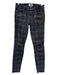 Paige Size 28 Charcoal Gray & Black Cotton Blend Plaid Zipper Detail Pants Charcoal Gray & Black / 28