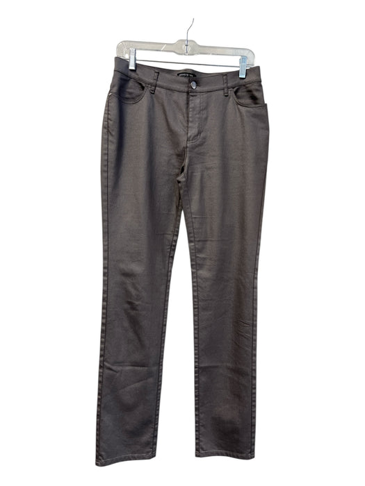 Lafayette Size 4 Silver Cotton Blend Silver Hardware zip fly 5 Pocket Jeans Silver / 4