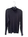 Everlane Size XL Black Pima Cotton Blend Turtleneck Long Sleeve Ribbed Top Black / XL