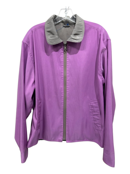 Mycra Pac Size M/L Lilac Purple Nylon Collar Pockets Full Zip Jacket Lilac Purple / M/L