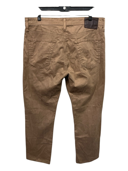 AG Size 34 Dark Tan Cotton Blend Solid Khakis Men's Pants Dark Tan / 34
