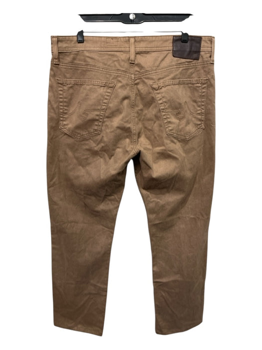 AG Size 34 Dark Tan Cotton Blend Solid Khakis Men's Pants Dark Tan / 34