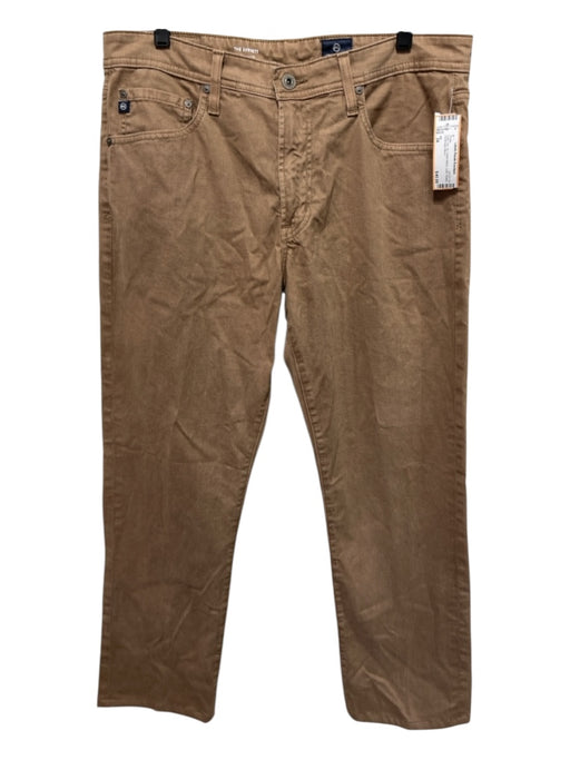 AG Size 34 Dark Tan Cotton Blend Solid Khakis Men's Pants Dark Tan / 34