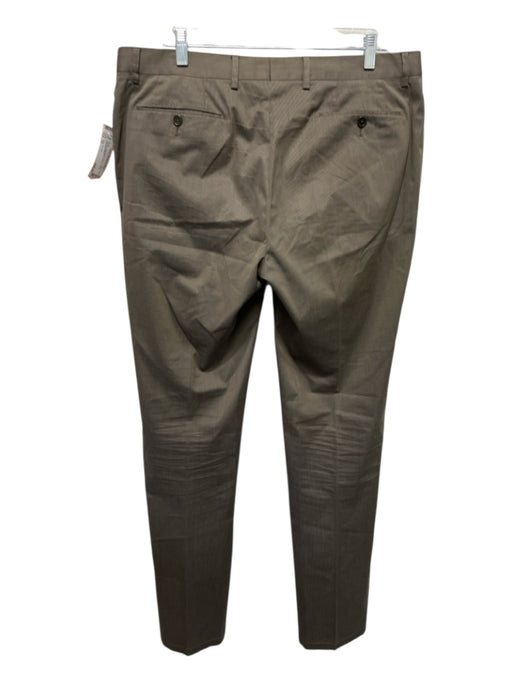 John Varvatos Size 52 Tan Wool Blend Striped Dress Men's Pants Tan / 52