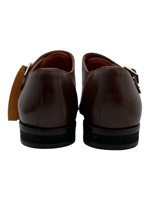 Wolf & Shepherd Shoe Size 8.5 Brown Leather Solid Double Monk Men's Shoes Brown / 8.5