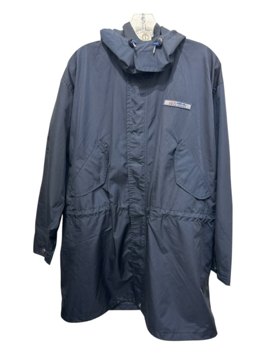 Polo Sport Size M Navy Synthetic Solid Windbreaker Zip Up Men's Jacket Navy / M