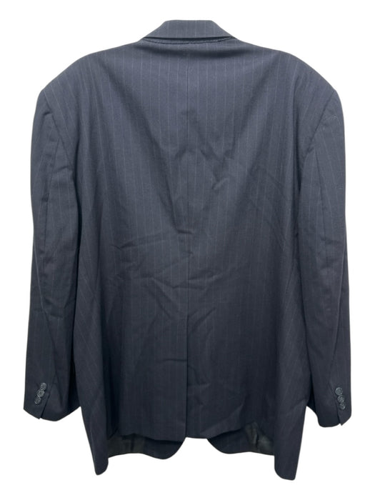 Burberrys Navy Wool Blend Striped 2 Button Men's Blazer Navy / Est 44