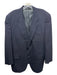 Burberrys Navy Wool Blend Striped 2 Button Men's Blazer Navy / Est 44