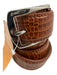 Roger Ximenez Brown Leather Embossed Men's Belt Brown