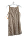 Jessica McClintock Size 8 Champagne Acetate Blend Boat Neck Sleeveless Dress Champagne / 8