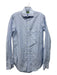 Sid Mashburn Size Est M White & Blue Cotton Striped Men's Long Sleeve Shirt White & Blue / Est M