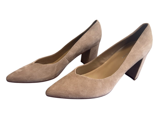 Marc Fisher Shoe Size 7 Tan Suede Leather Upper Pointed Toe Pump Shoes Tan / 7