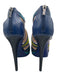 Jimmy Choo Shoe Size 41 Blue, Yellow & Black Leather & Suede Mesh Sandals Blue, Yellow & Black / 41