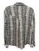 Les Coyotes de Paris Size 36 Beige & Black Viscose Long Sleeve Snake Print Top Beige & Black / 36