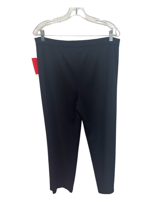 Misook Size 1XL / L Black Acrylic Ribbed Long Sleeve Elastic Waist Pant Set Black / 1XL / L