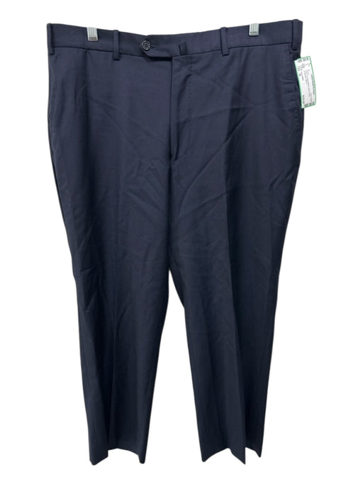 Peter Millar Size 36 Navy Wool Blend Solid Dress Men's Pants Navy / 36