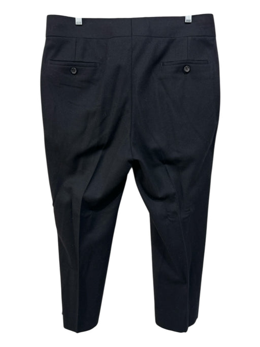 Gucci Size Est 32 Black Wool Blend Solid Dress Men's Pants Black / Est 32