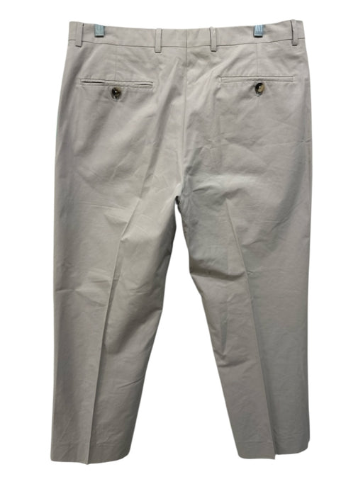 Valentino Size 50 Beige Cotton Blend Solid Khakis Men's Pants Beige / 50