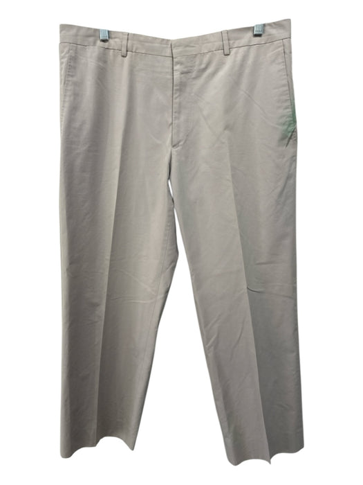 Valentino Size 50 Beige Cotton Blend Solid Khakis Men's Pants Beige / 50