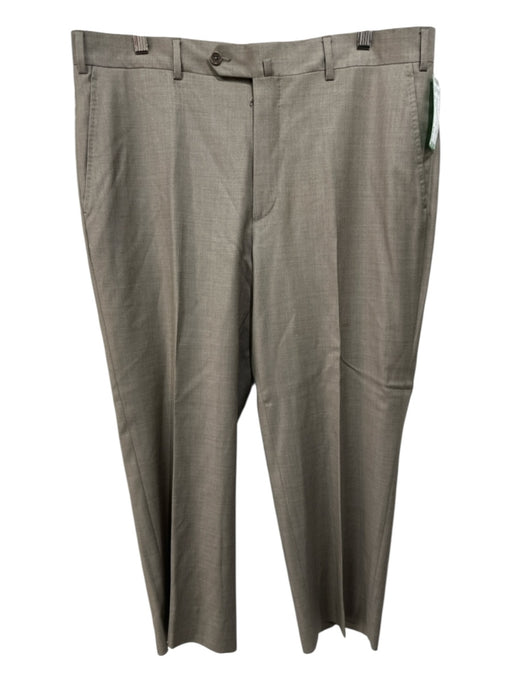 Peter Millar Size 36 Beige Wool Blend Solid Dress Men's Pants Beige / 36