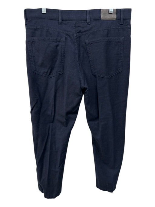 Zegna Size 36 Navy Wool Blend Solid Dress Men's Pants Navy / 36