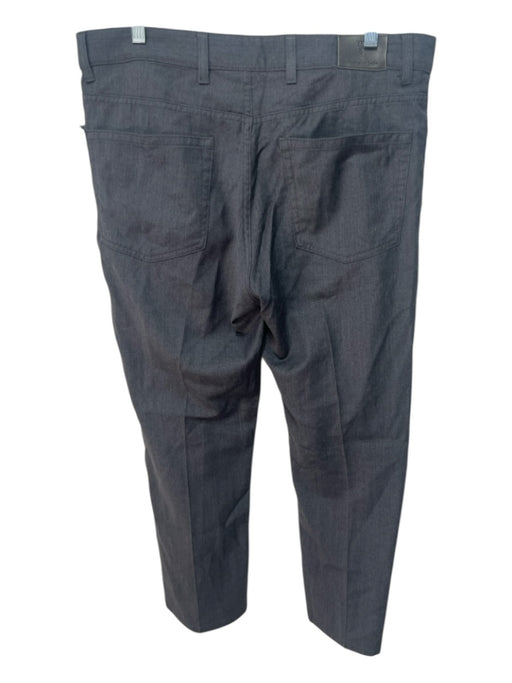 Zegna Size 36 Dark Gray Wool Blend Solid Dress Men's Pants Dark Gray / 36