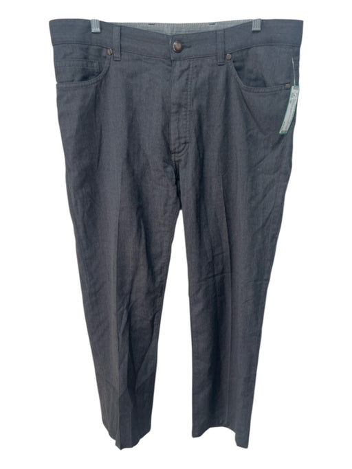 Zegna Size 36 Dark Gray Wool Blend Solid Dress Men's Pants Dark Gray / 36