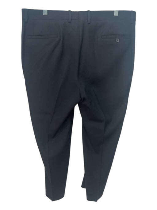 Gucci Size Est 32 Black Wool Blend Solid Dress Men's Pants Black / Est 32