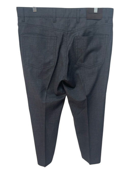 Zegna Size 36 Gray Wool Blend Solid Dress Men's Pants Gray / 36