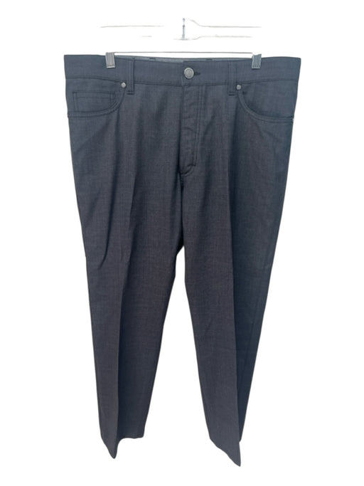 Zegna Size 36 Gray Wool Blend Solid Dress Men's Pants Gray / 36