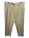 Valentino Size 50 Beige Cotton Blend Solid Khakis Men's Pants Beige / 50