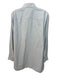 Zegna Size 16.5 Light blue Cotton Solid Button Up Men's Long Sleeve Shirt Light blue / 16.5