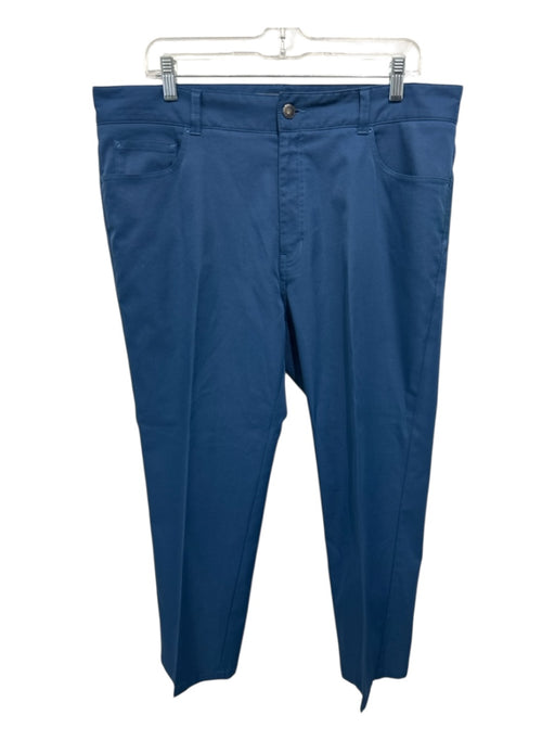 Peter Millar Size 36 Blue Synthetic Solid Athletic Khakis Men's Pants Blue / 36