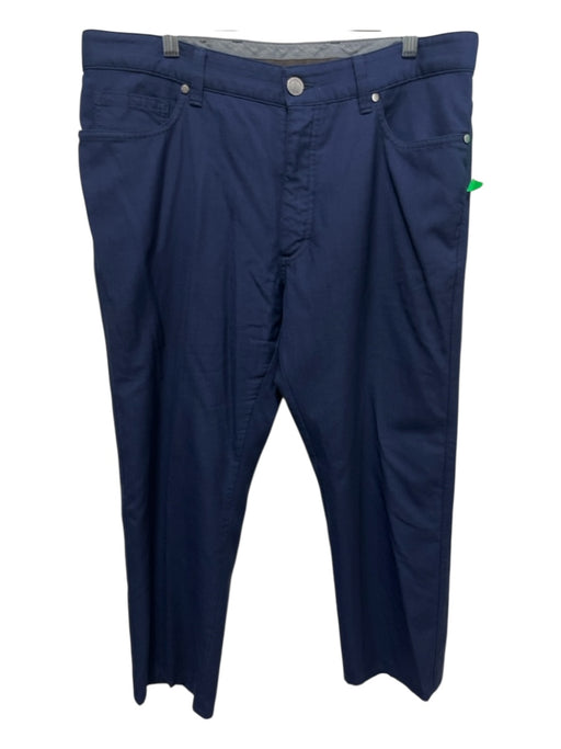 Zegna Size 36 Navy Wool Blend Solid Dress Men's Pants Navy / 36