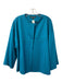 Lafayette 148 Size 16 Aqua Blue Cashmere Round Neck Snap Closure Pockets Jacket Aqua Blue / 16