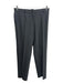 MaxMara Size 14 Gray Wool Blend Long Sleeve Open Front Straight Leg Pant Set Gray / 14