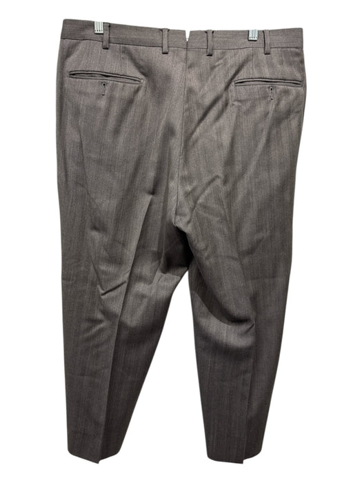 Zegna Size 54L Wood Grain Wool Herringbone Dress Men's Pants Wood Grain / 54L