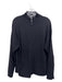 Saks Fifth Ave Size L Black Cashmere Solid Zip UP Men's Sweater Black / L