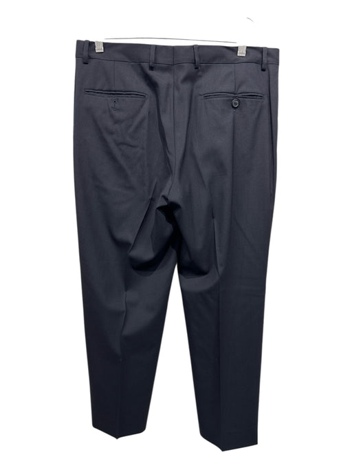 Valentino Size 42 Black Wool Blend Solid Dress Men's Pants Black / 42