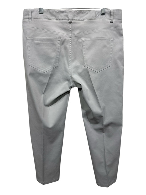 Peter Millar Size 36 Gray Synthetic Solid Khakis Men's Pants Gray / 36