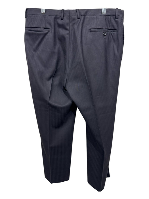 Gucci Size 54 Black Wool Striped Dress Men's Pants Black / 54