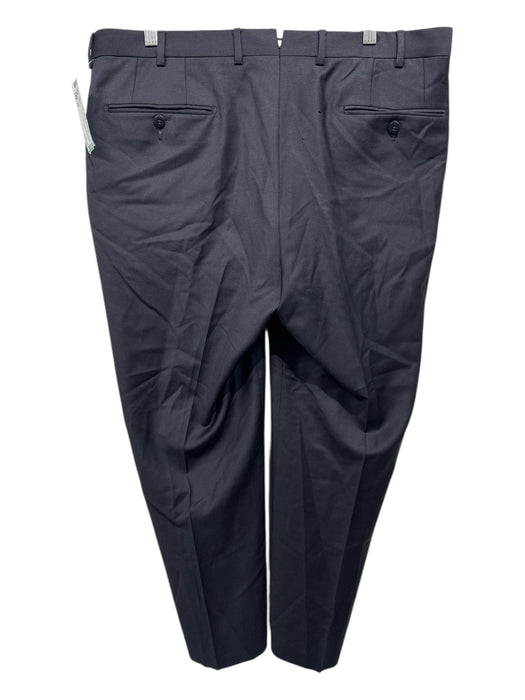 Zegna Size 52 Black Wool Solid Dress Men's Pants Black / 52