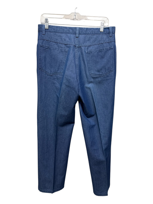 Brioni Size 34 Blue Cotton Blend Solid Dress Men's Pants Blue / 34