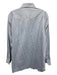 Zegna Size M Light blue Cotton Solid Button Up Men's Long Sleeve Shirt Light blue / M