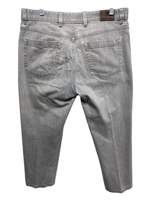 Zegna Size 36 Light Gray Cotton Blend Solid Jean Men's Pants Light Gray / 36