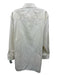 Zegna Size 16.5 Off White Cotton Solid Button Up front pocket Long Sleeve Shirt Off White / 16.5