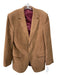 Dolce & Gabbana Tan Cotton Blend Cordouroy notched 2 Button Men's Blazer 52